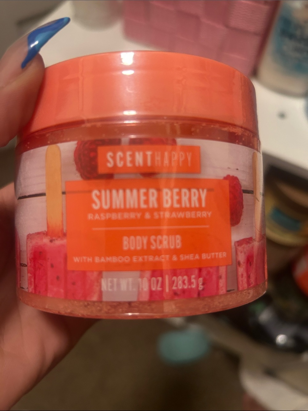 Scent Happy Summer Berry Body Scrub - Orange
